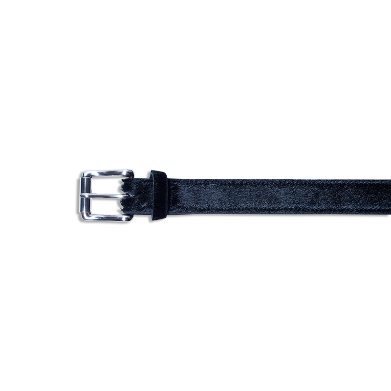 Kova silver – Hair on hide leather belt