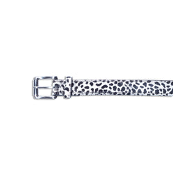 Esca – Hair on hide animal print leather belt